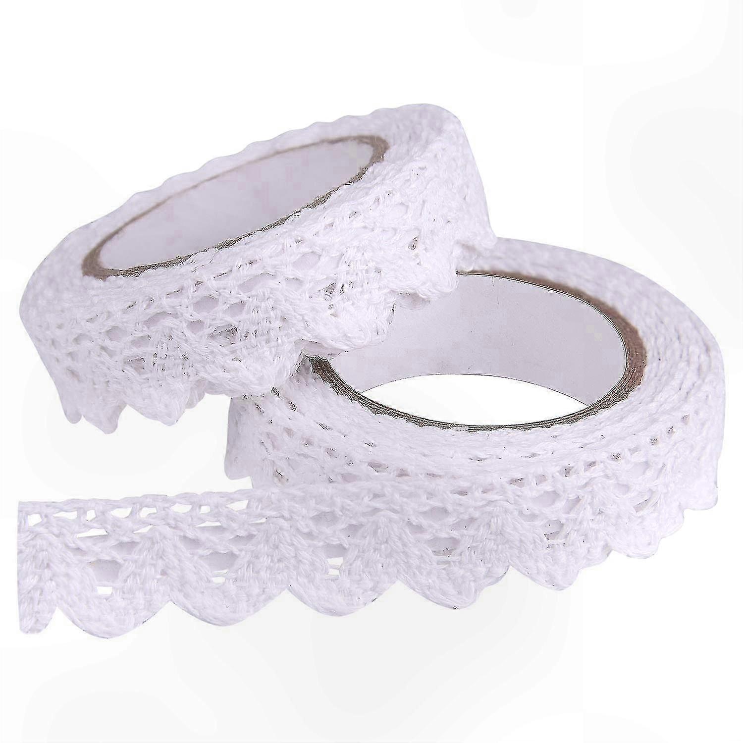 Adhesive Lace Trim for Crafting, Scrapbooking, and Decorative Projects