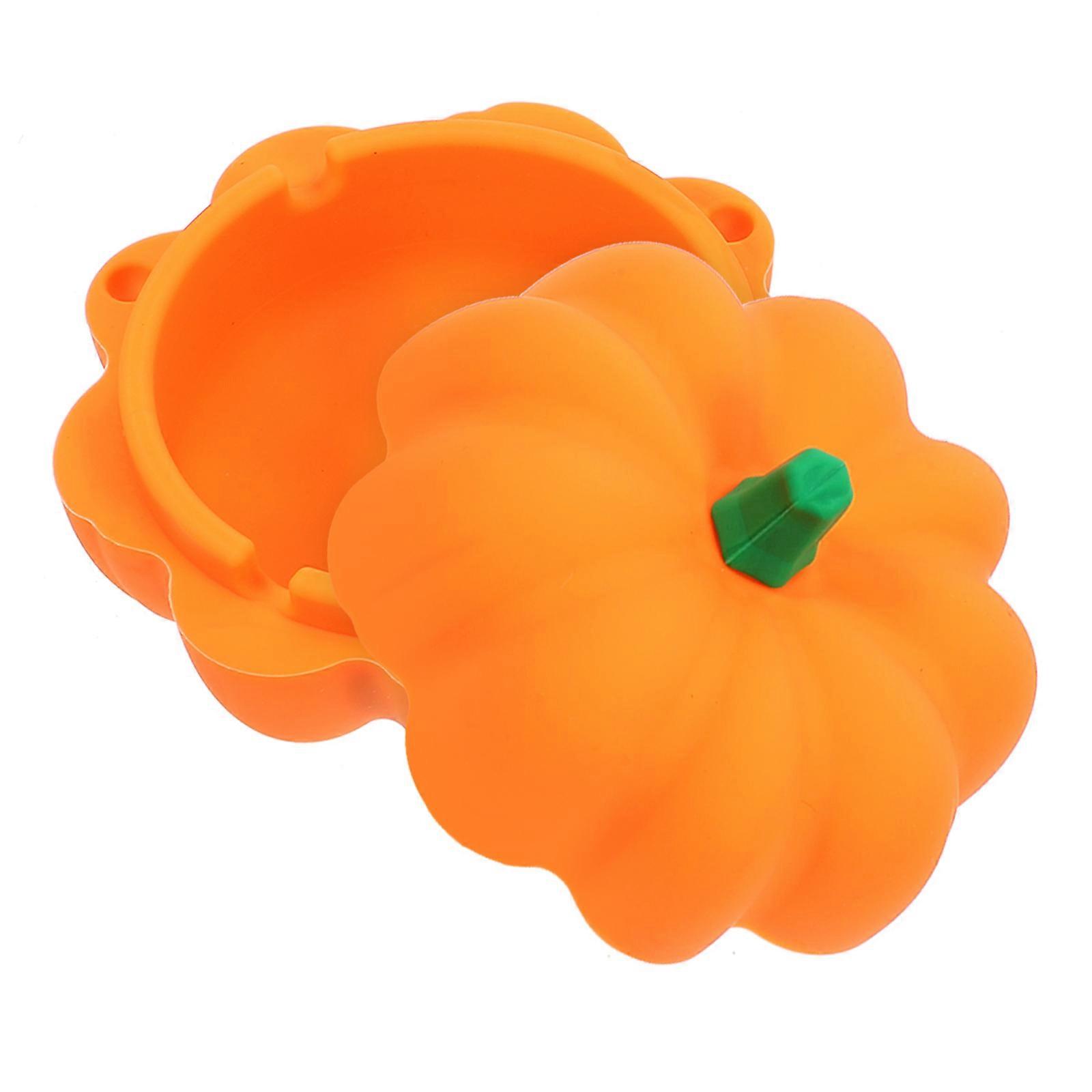 Pumpkin Shaped Silicone Ashtray Smoking Ashtray for Storage 2Pcs