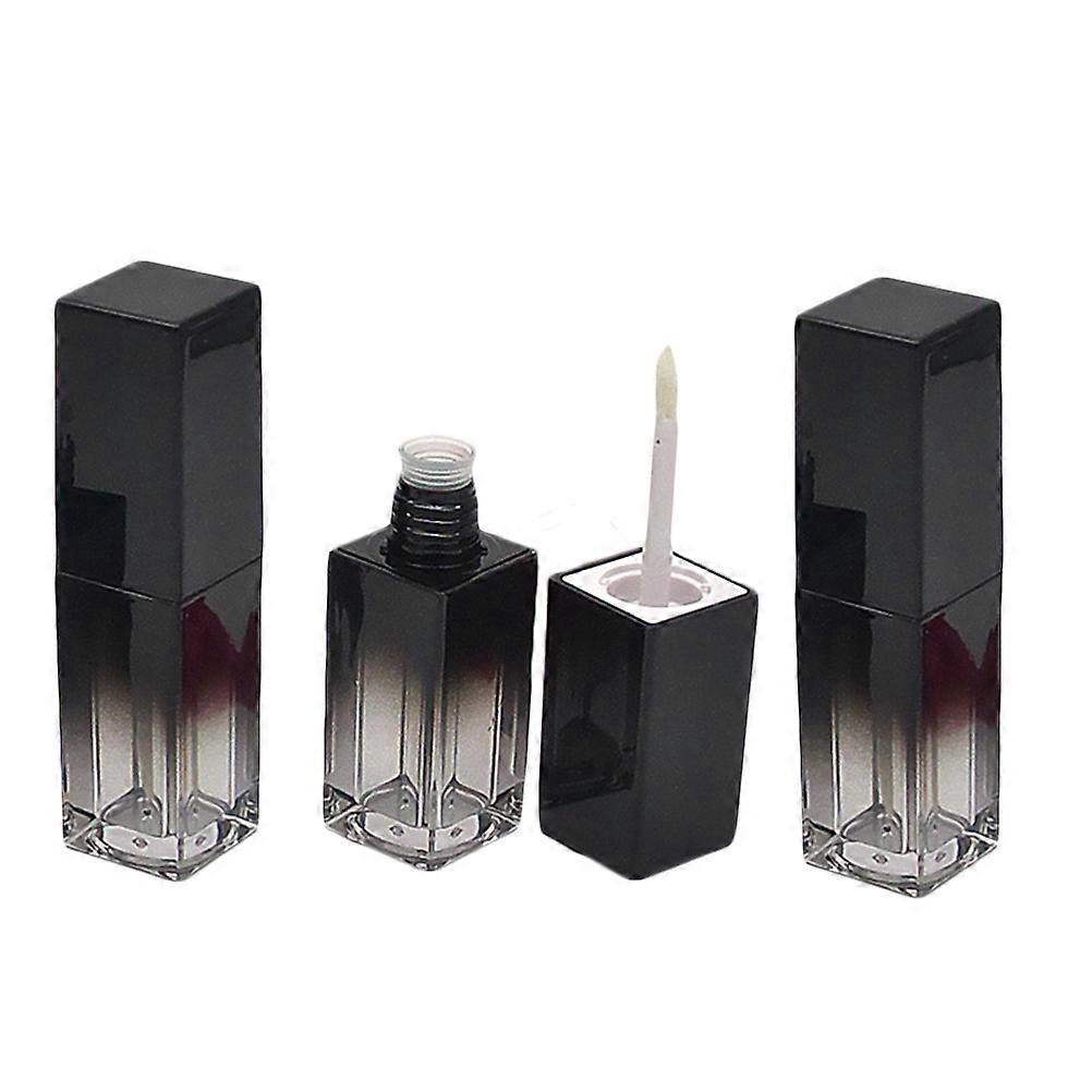 Lip Gloss Containers Empty for Holding Lip Gloss 3Pcs Black Square Bottles