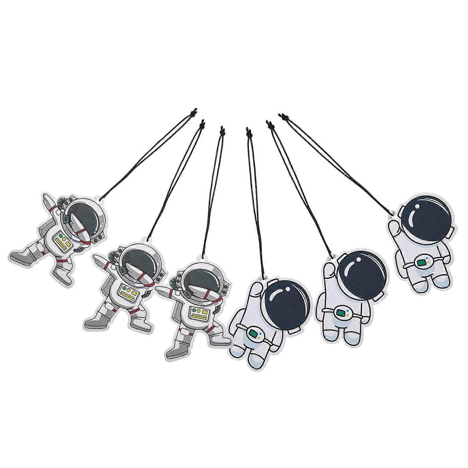 Car Hanging Pendant Diffuser 6Pcs for Decoration Astronaut Decor Multi Color