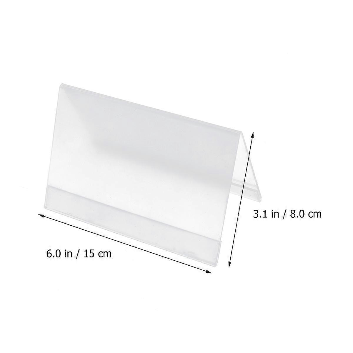 Acrylic Seat Card Transparent Table for Putting Name V Type
