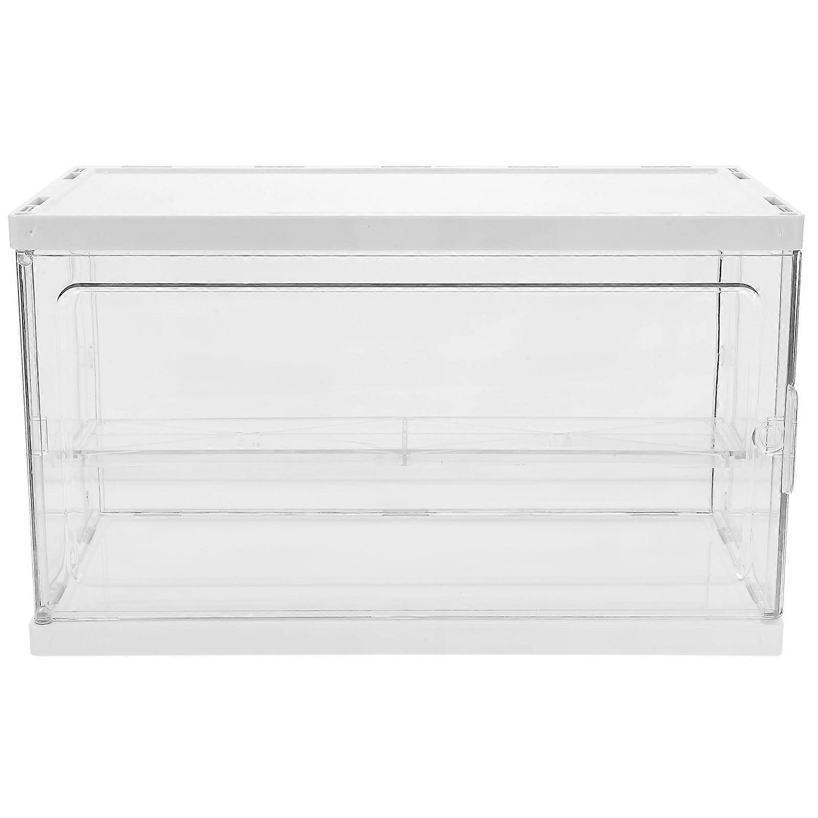2-Layer Display Cabinet For Collectibles 1Pcs Transparent PET Material Toy Display Showcase Storage