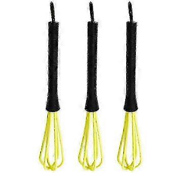 3pcs Plastic Hair Dye Mixer, Salon Whisk, Barber Stirrer, Hair Color Cream Mixing Tool, Kitchen Balloon Whisk