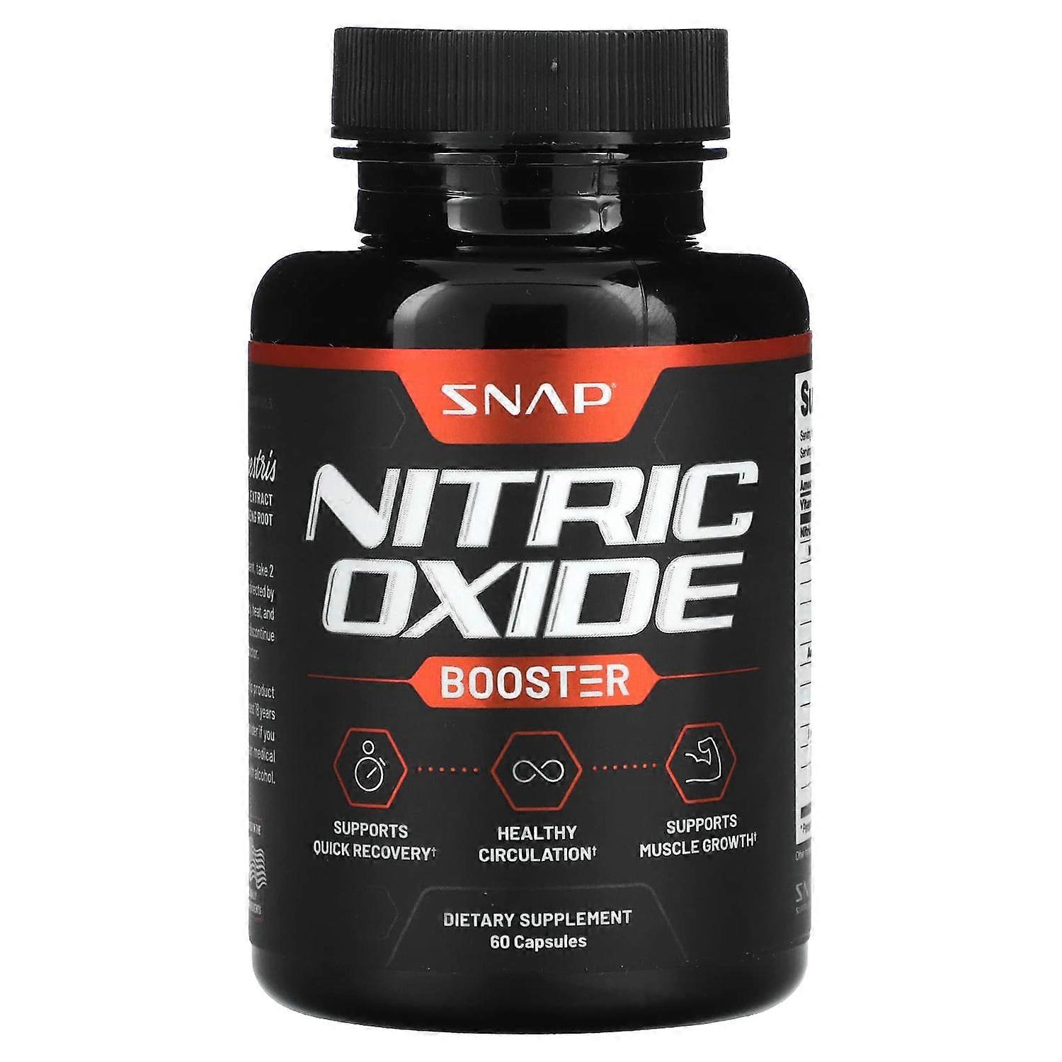 Snap Supplements, Nitric Oxide Booster, 60 Capsules