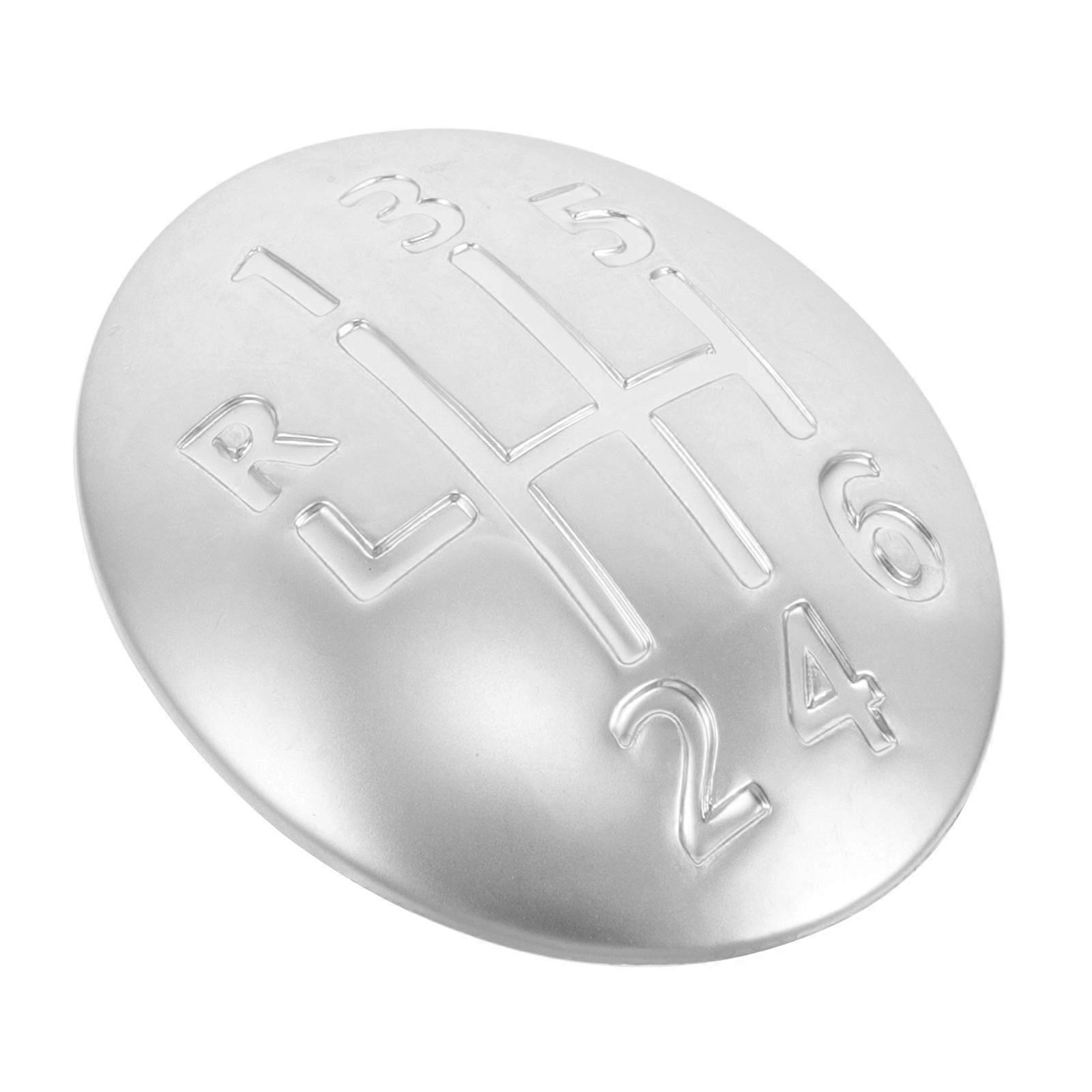 Silver Gear Shift Knob Cover for Manual Car 5Pcs Durable Protector