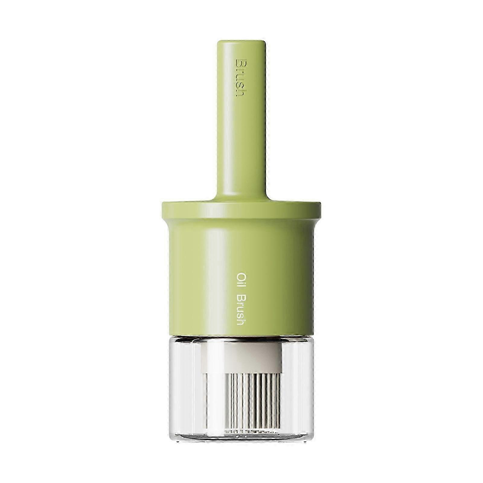 25-26 1 Bottle Olive Oil Bottle with Silicone Brush Oil Measuring Container for BBQ Frying 200ml (7oz)