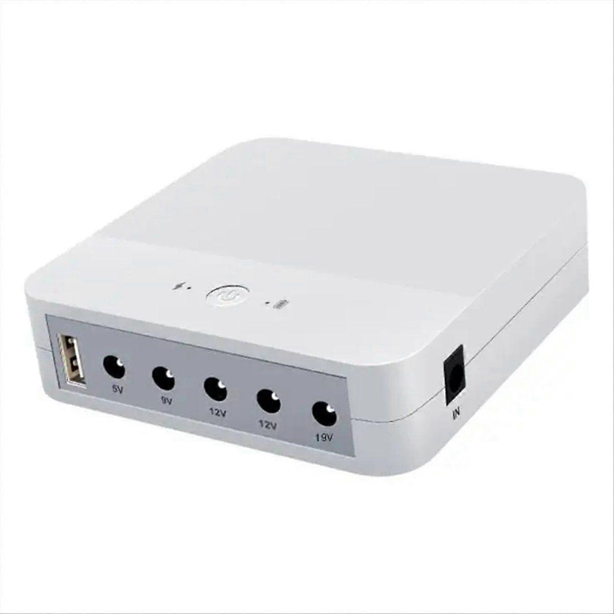 13200mah USB 5V 9V 12V 19V Uninterruptible Power Supply UPS Battery Backup Unit with 5.5x2.5mm Cable for Wireless Router