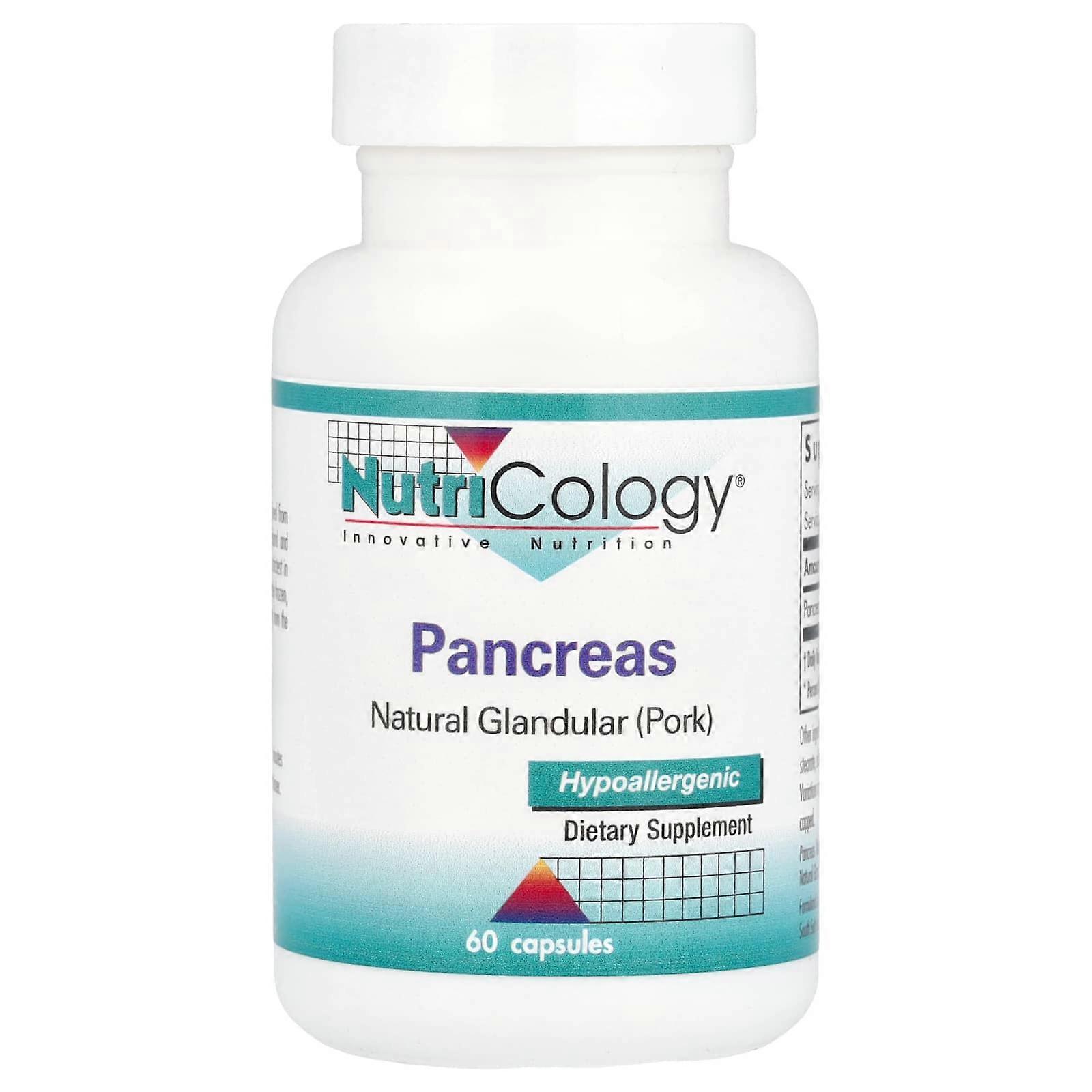 Pancreas, Natural Glandular (Pork), 60 Capsules