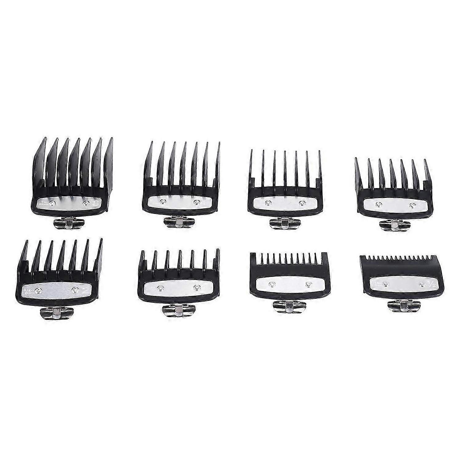 For Wahl Hair Clipper Guide Comb Cutting Limit Combs 8Pcs Set Standard Guards Attach Parts Electric