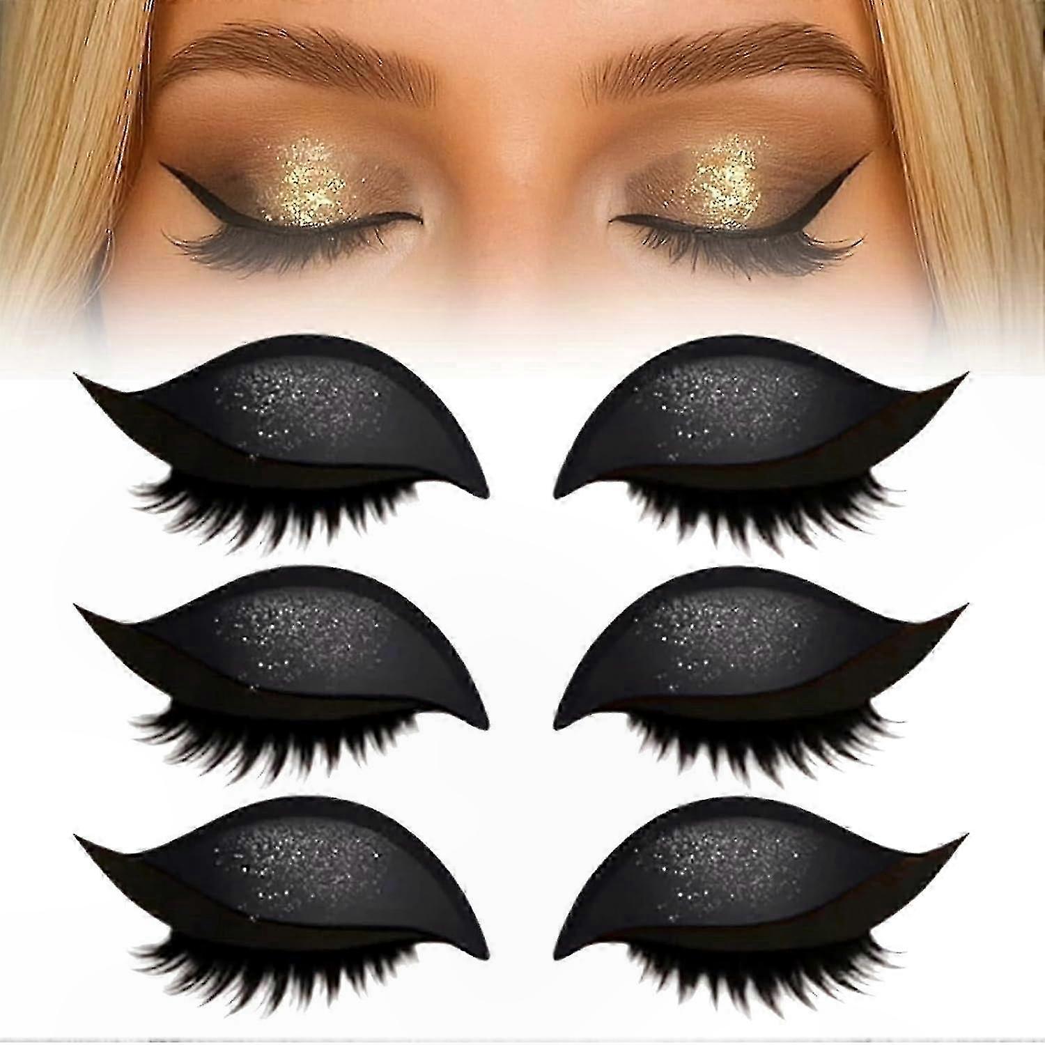 Adjustable Eyelash Stickers for Quick Makeup Reusable False Lashes Suitable for Beginners Easy Eye Shadow Combo Tool