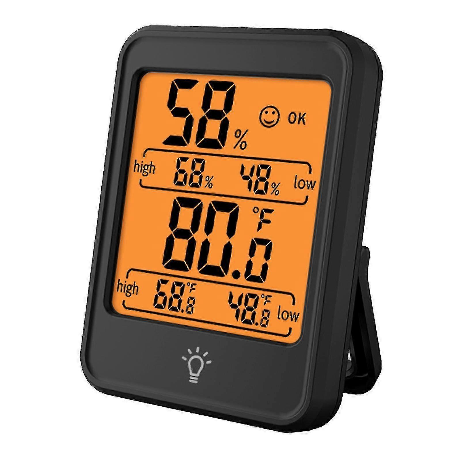 Digital Hygrometer Thermometer Indoor Temperature and Humidity Gauge Monitor Meter with Large LCD