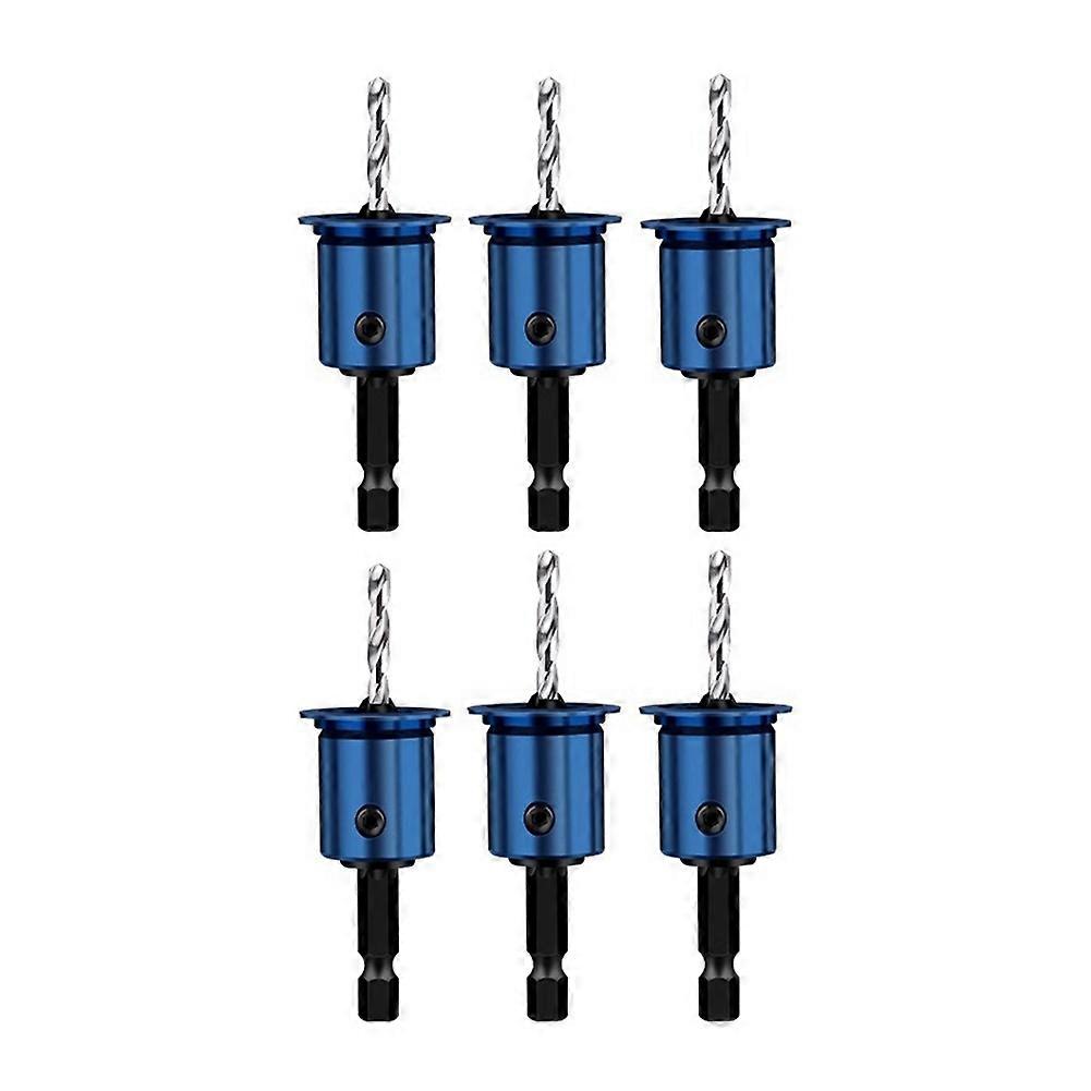 6-Piece Set of 10mm Hexagonal Shank Woodworking