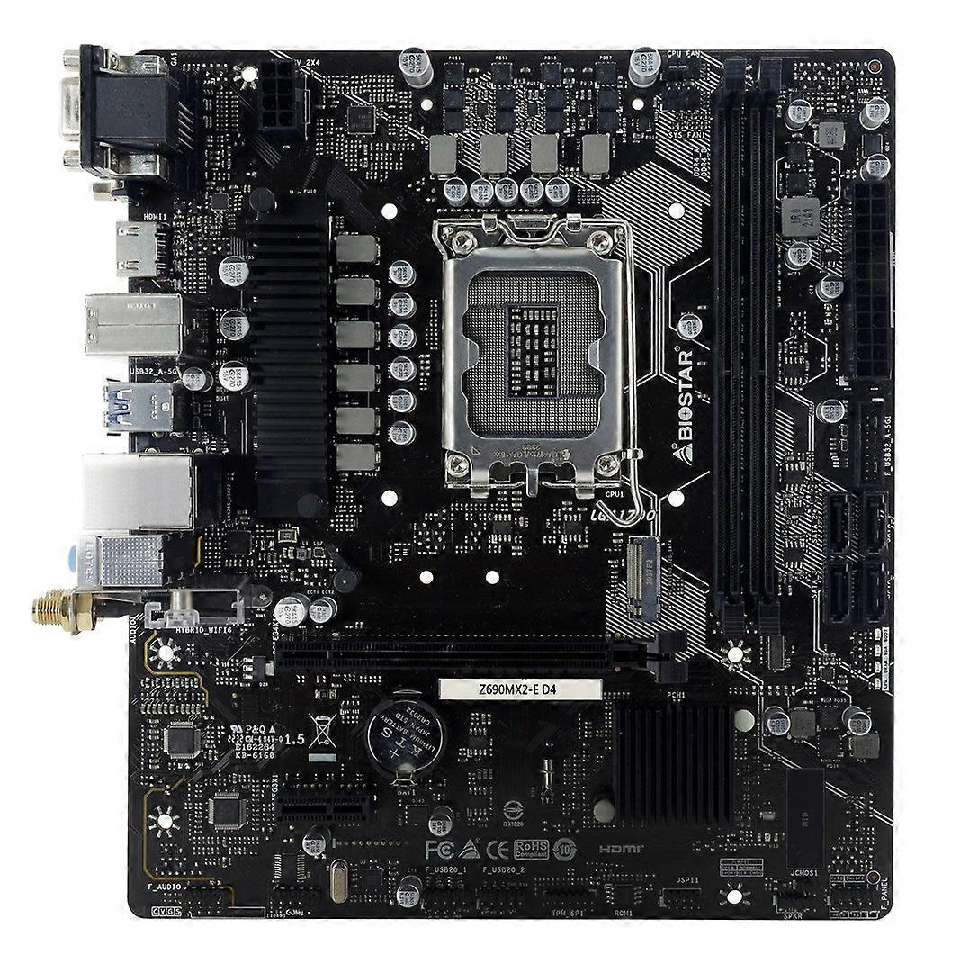 Biostar Z690mx2-e D4 Motherboard Intel Z690 Lga 1700 Micro Atx
