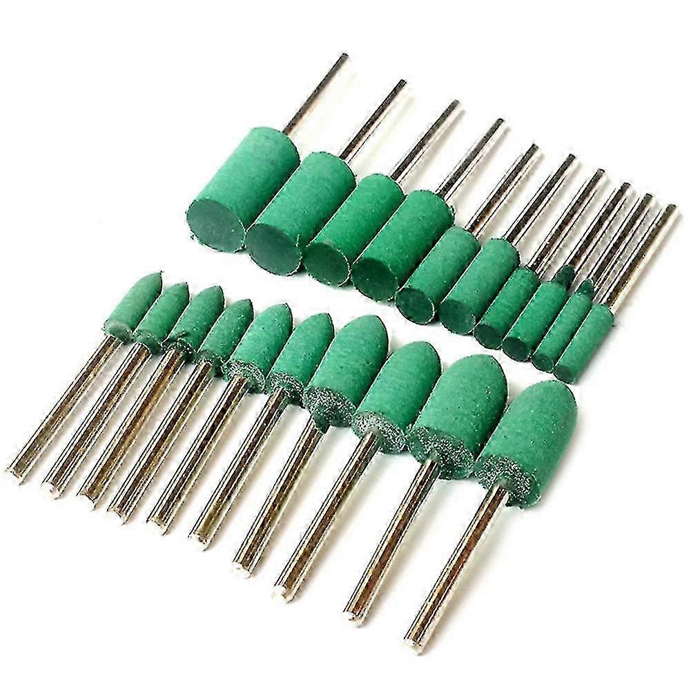 100Pcs Rubber Grinding Head Pointed Cylindrical Tip for Grinder Polishing Tools