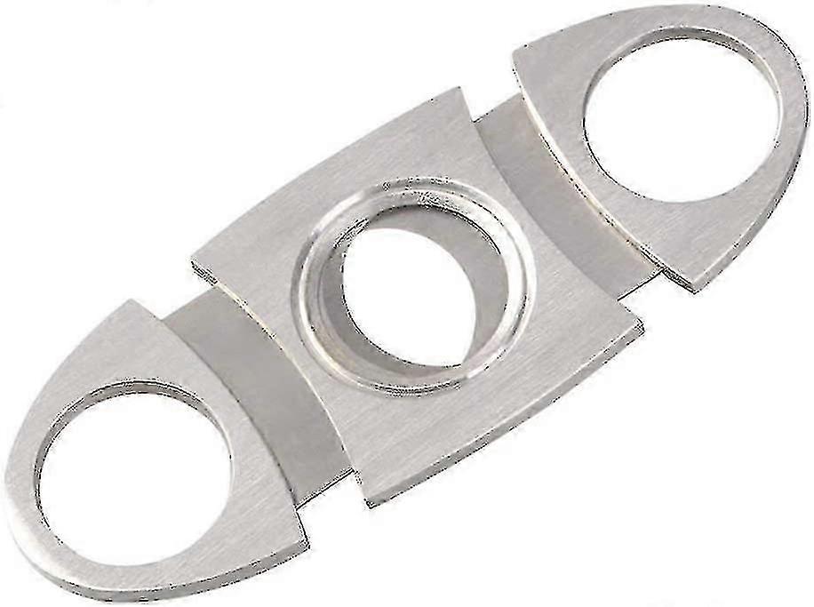 Rustfritt stål Stål Dobbeltkantet sigarkutter Bærbar 1 stk. WK