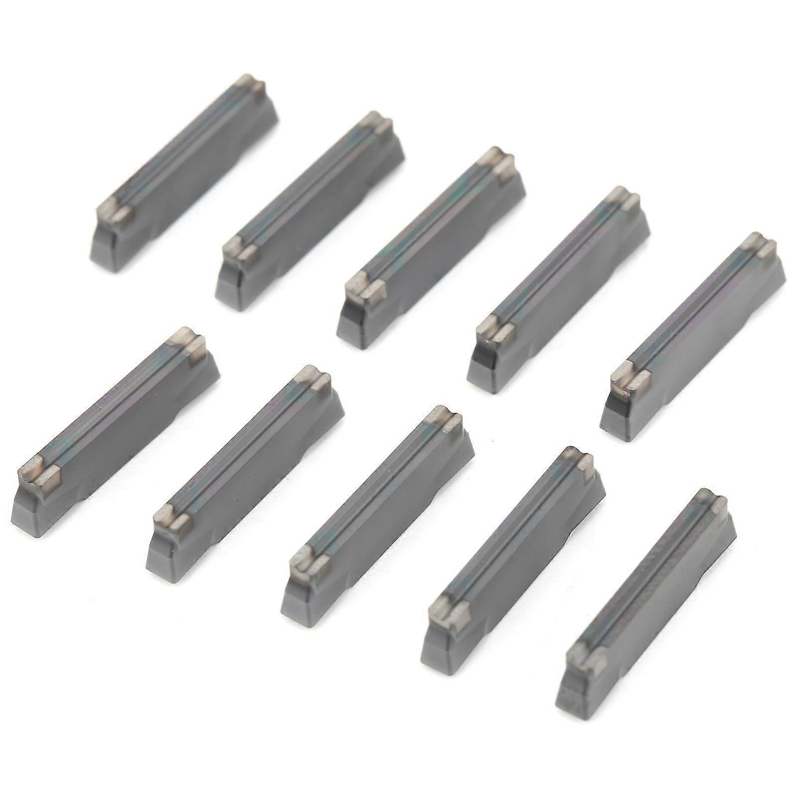 10Pcs CNC Lathe Turning Insert Indexable Solid Carbide Blade Cutting Tool MGMN300‑M LDA
