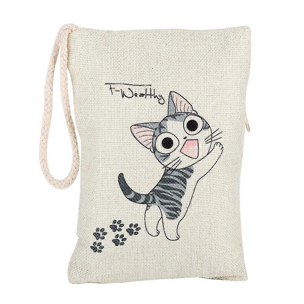 Car air freshener for interior - bamboo charcoal bag with cat pattern