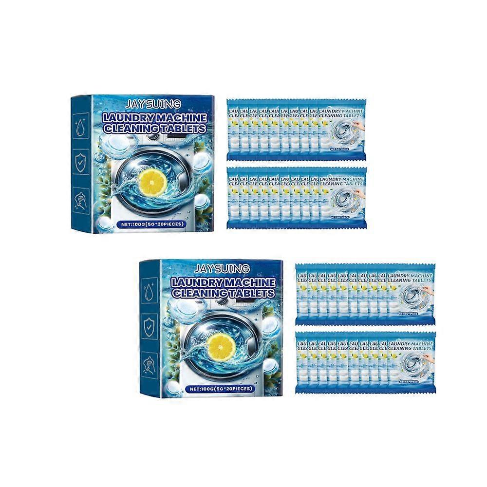 Eindelijk Verse Wasmachine Reiniger White Count Poeder Wasmachine Reinigingstabletten 20PCS/Box