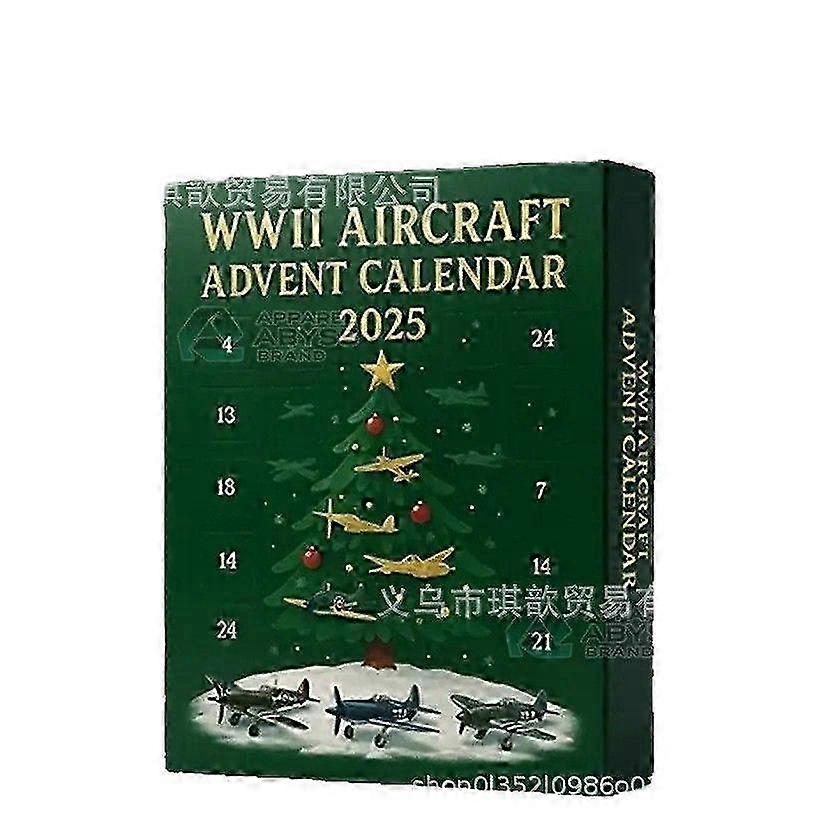 WW2 Airplane Advent Calendar 2025, 24 Days WW2 Fighter Planes, Christmas Countdown, World War II Calendar Set, Fighter Plane Advent Calendar 