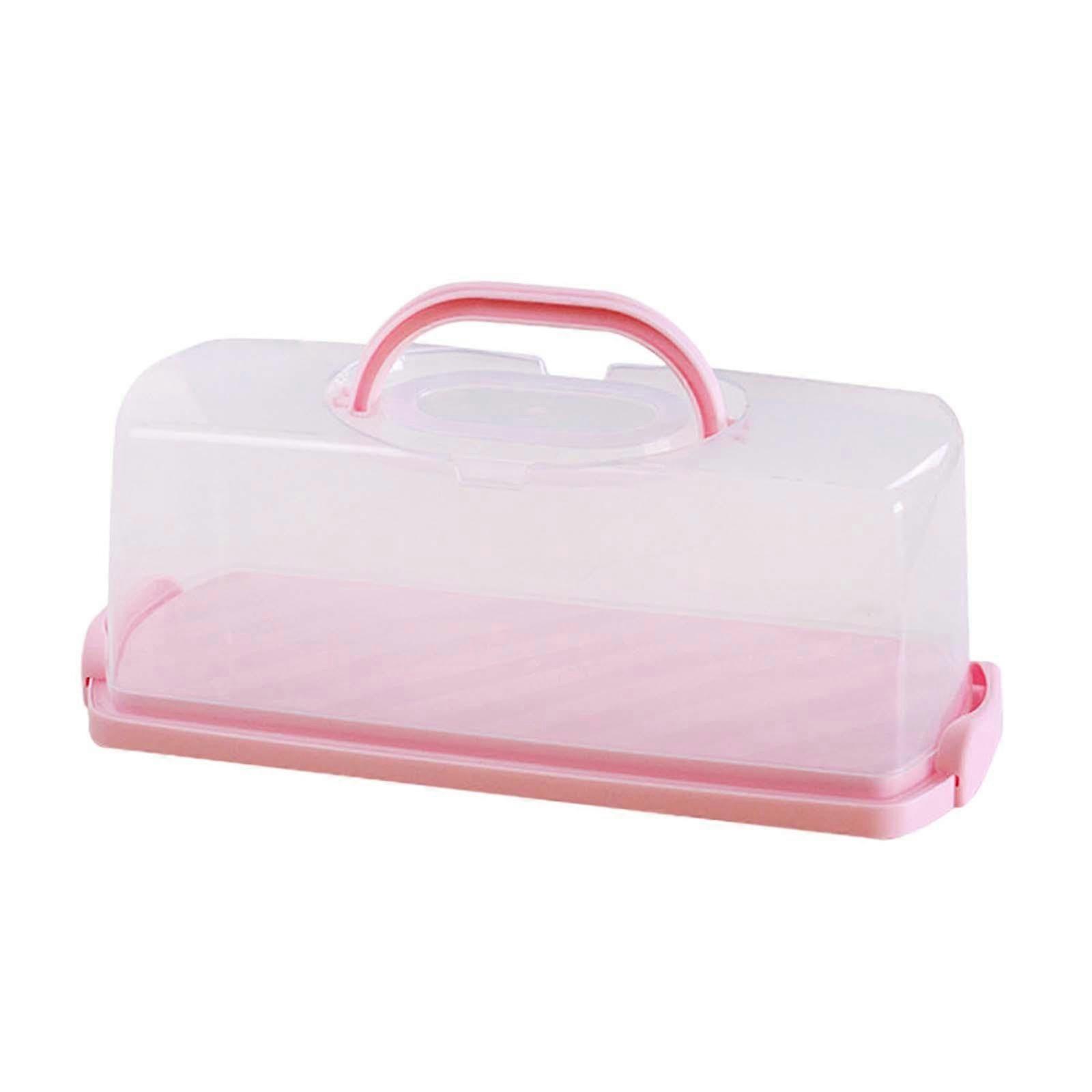 Roll Cake Box Dustproof Cake Container for Camping, Thanksgiving, Picnic and Kitchen Use