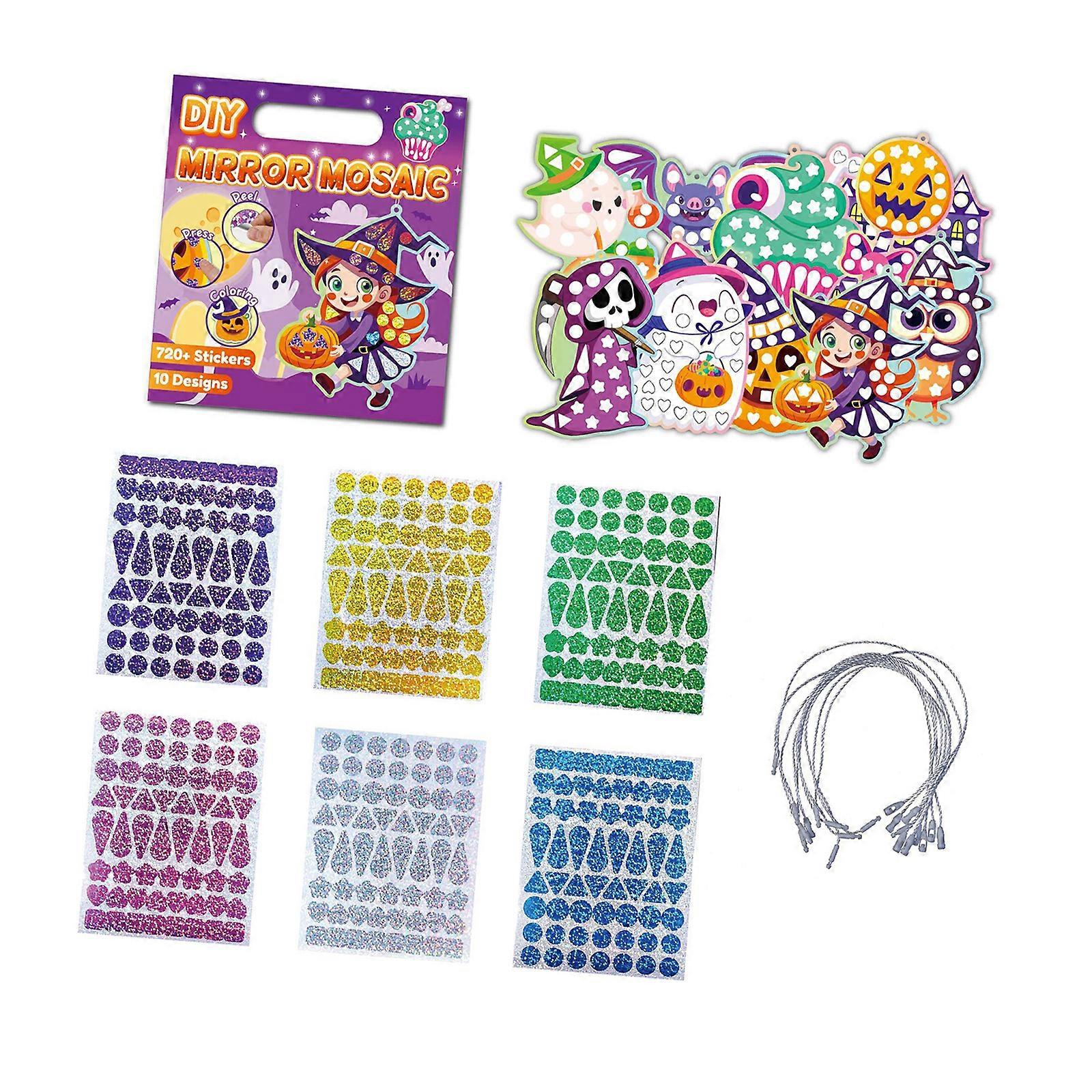 Sparkling Glass Queen Craft Set Childrens Painting Transfers Creative DIY Project for Epochs 3+ Multicolor