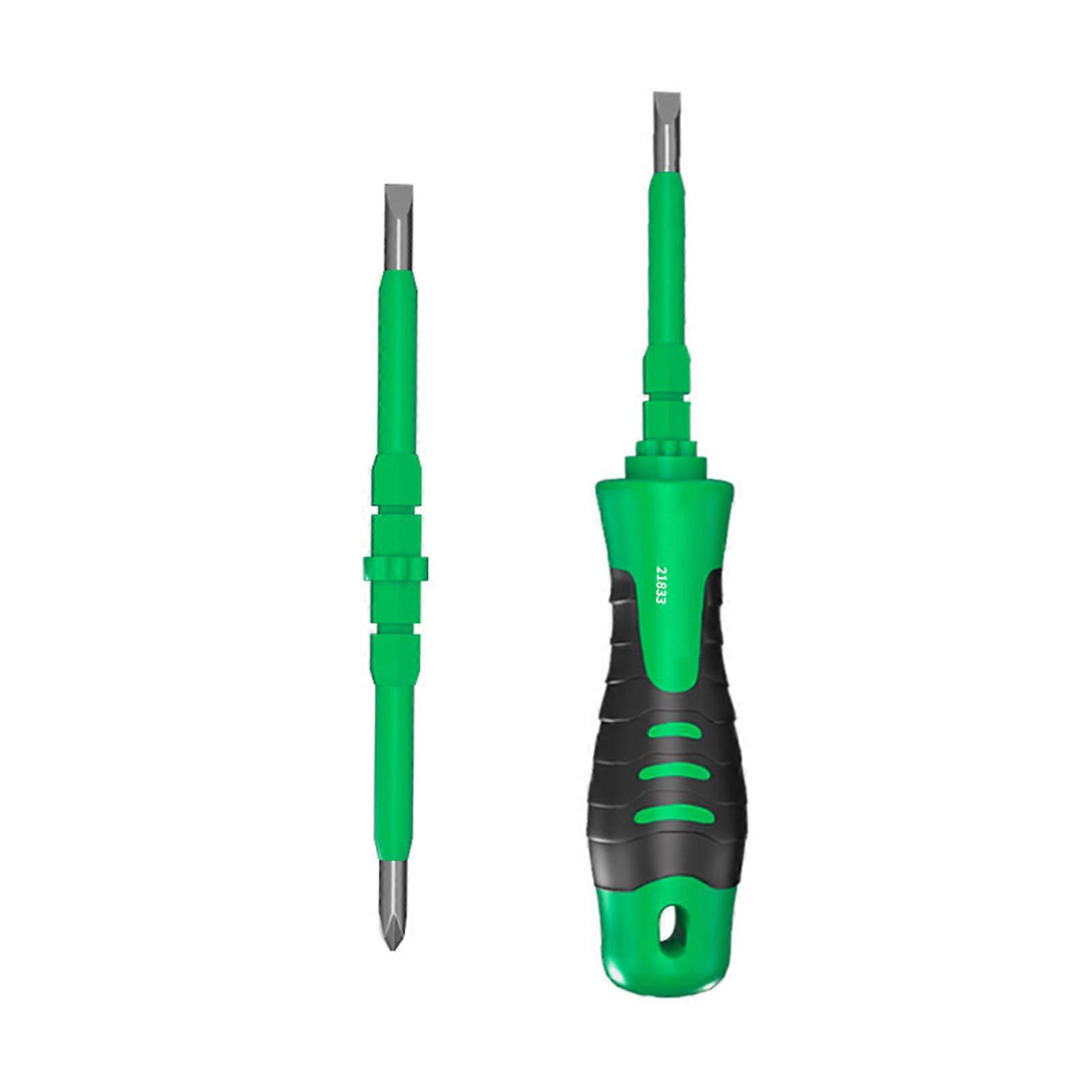 Double Tip Magnetic Screwdriver High Torque Professional Grade for Electricians and Technicians Electrician Hand Tool Multicolor