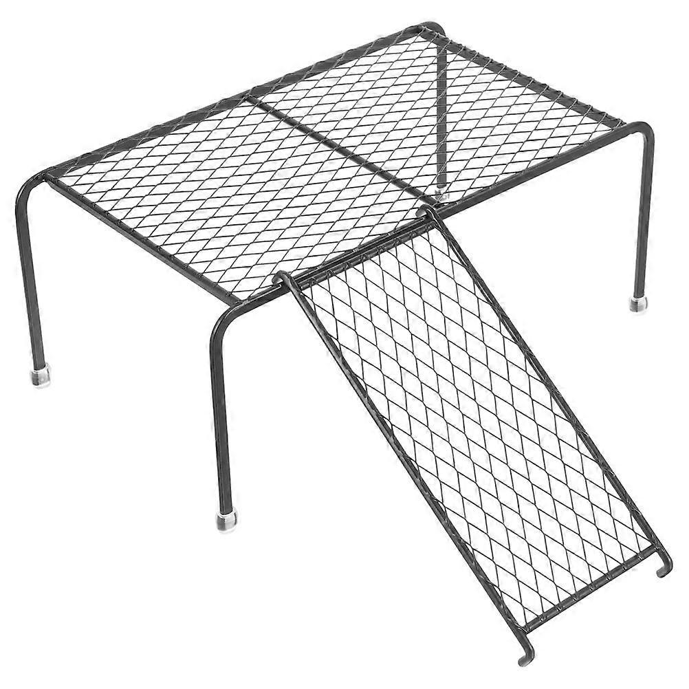 1 Set Metal Farmhouse Chicken Rack with Ladder Iron Chicken Feeding Platform