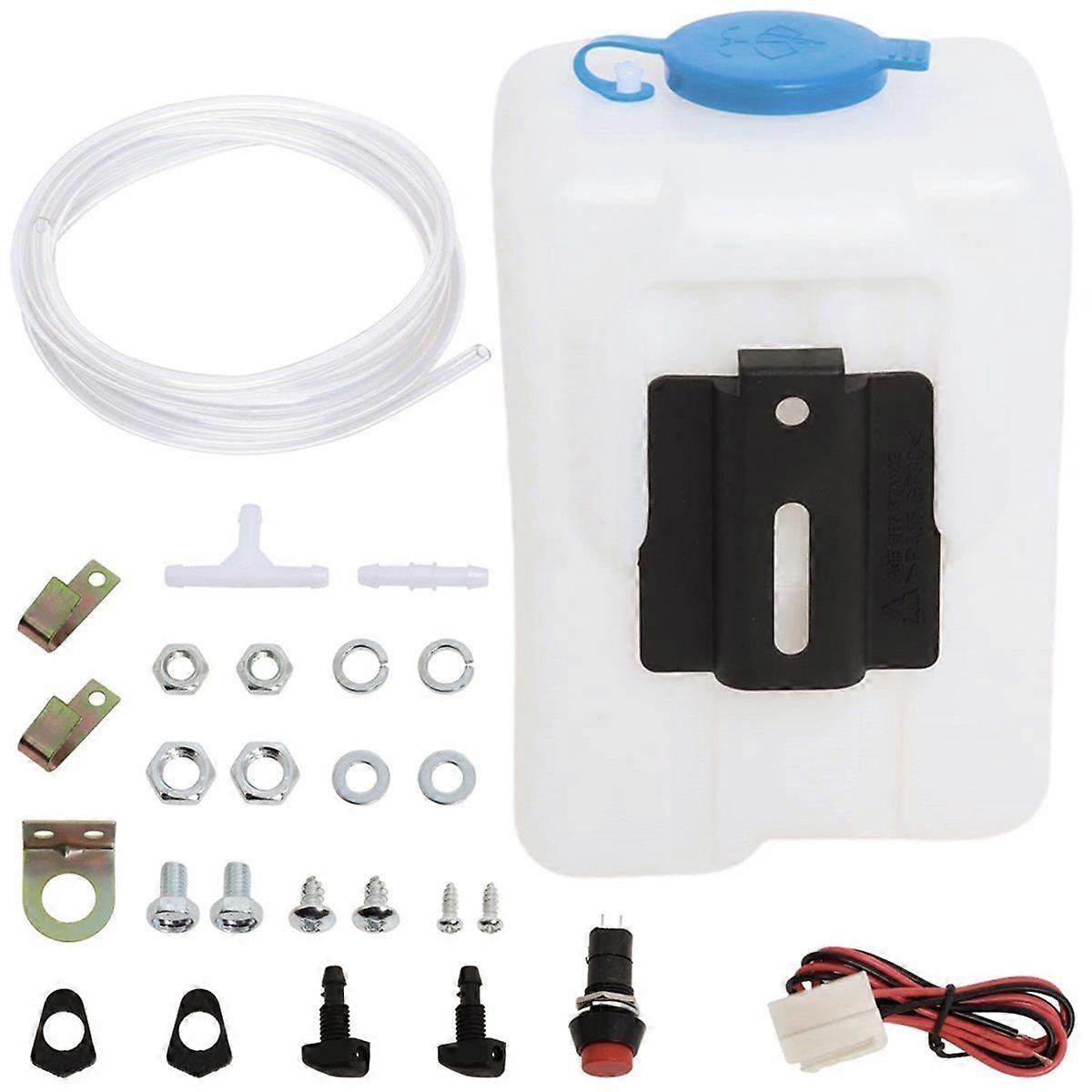 Car Windshield Washer Pump Universal Reservoir Kit