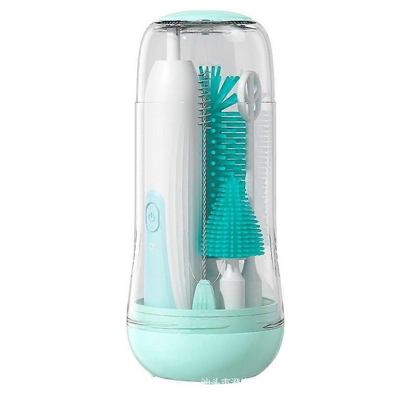 Automatic Electric Bottle Brush Set with UV - Multicolor, -Border Exclusive