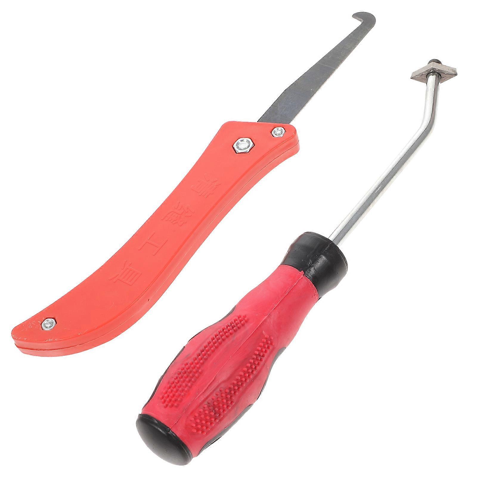 2pcs Tile Joint Tool Sealant Removal Grout Scraping Caulking Tool Random Color