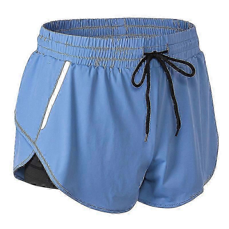 w SPORX Women's Running Shorts Light Blue