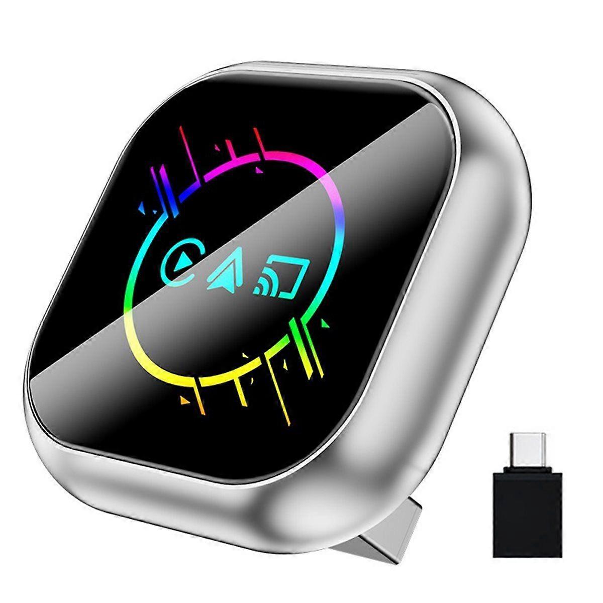 3-in-1-Wireless-CarPlay-Box mit Smart AirPlay, Android Auto, USB-Dongle-Adapter und kabelgebundenem CarPlay-zu-WLAN-Anschluss