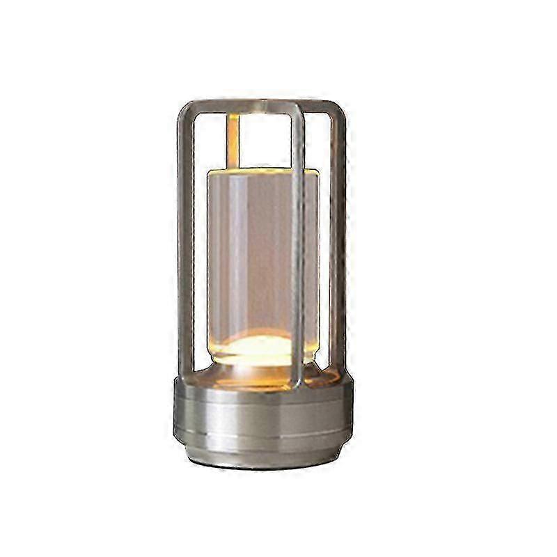 Touch Sensor LED Table Lamp - Cordless with 3 Colors Stepless Dimming