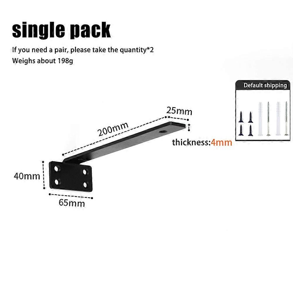 Thickened Floating Shelf Brackets Wall-Mounted Integrated Invisible L Bracke Space-Saving Rust-Resistant Furniture Board Support