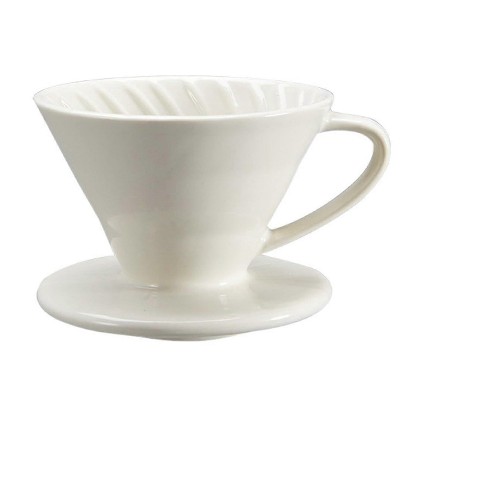 Ceramic Coffee Filter Pour Over Dripper Cup J Medium for Richer Flavor and Even Extraction