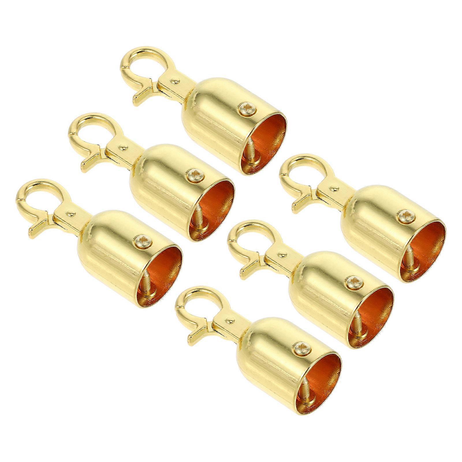 Efficient 6Pcs Cord End Caps With Hook For Barrier Posts Ensuring Reliable Rope Fixation In Event Management And Outdoor Applications