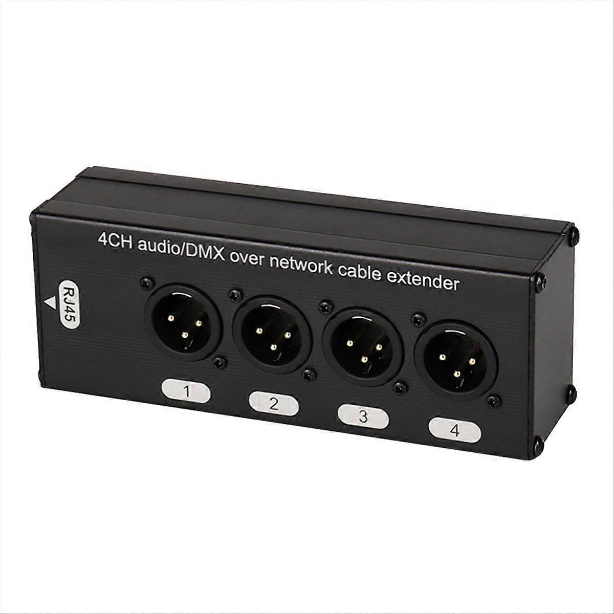 4-Channel XLR to RJ45 Ethercon Cable for Stage/Lighting