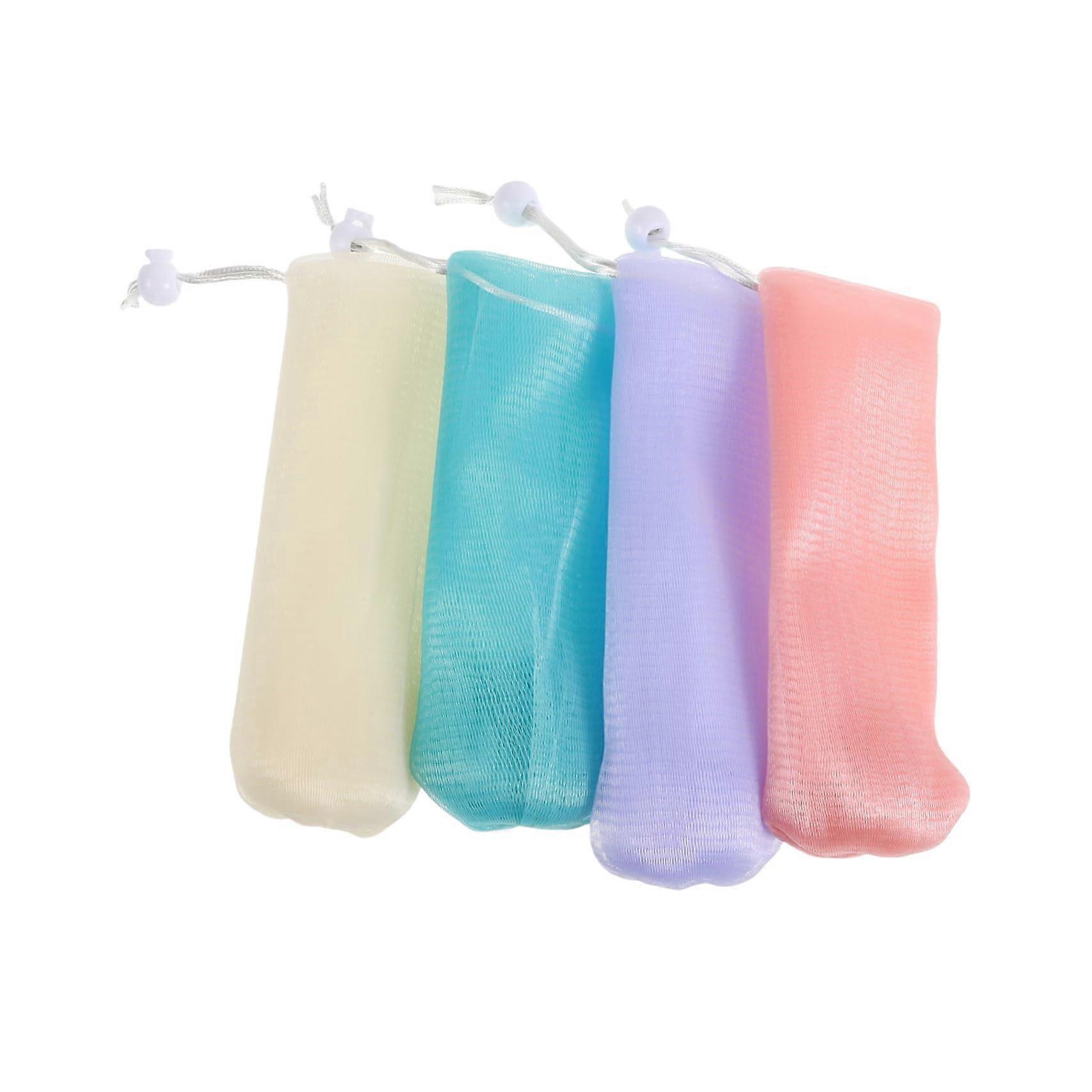 8pcs Mesh Soap Saver Bags for Handmade Soap and Facial Cleansing, Durable Foaming Pouches