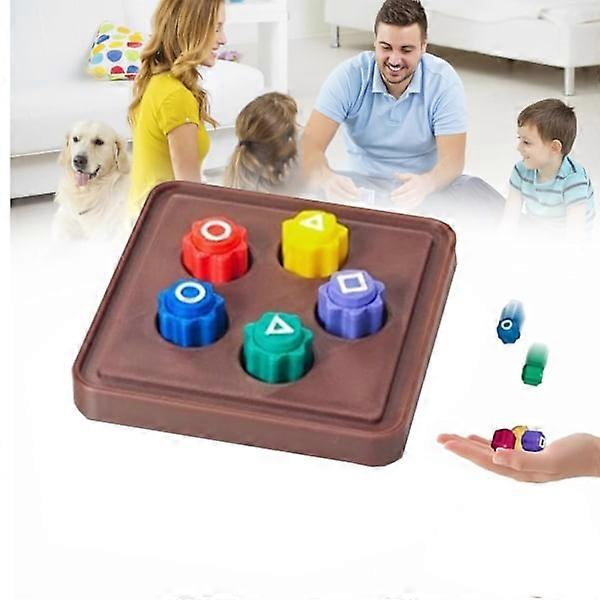 Korean Traditional Gonggi Game – Jack Stone Playset Inspired by Squid Game 2 (5 pcs + Base)