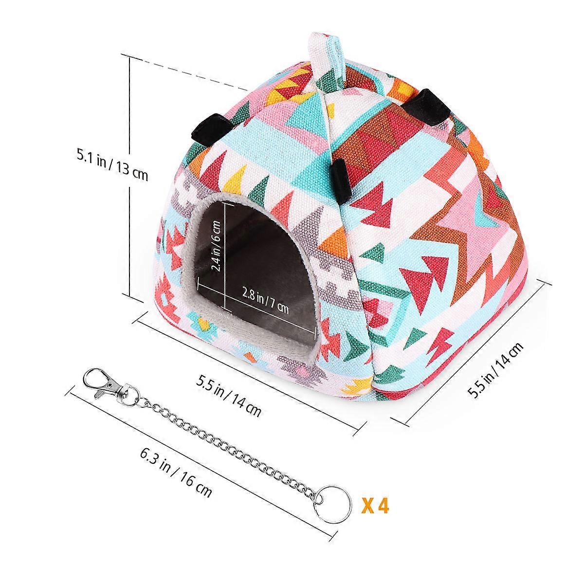 Pet Warm House Hamster Nest Bed for Small Pets 2Pcs Pack