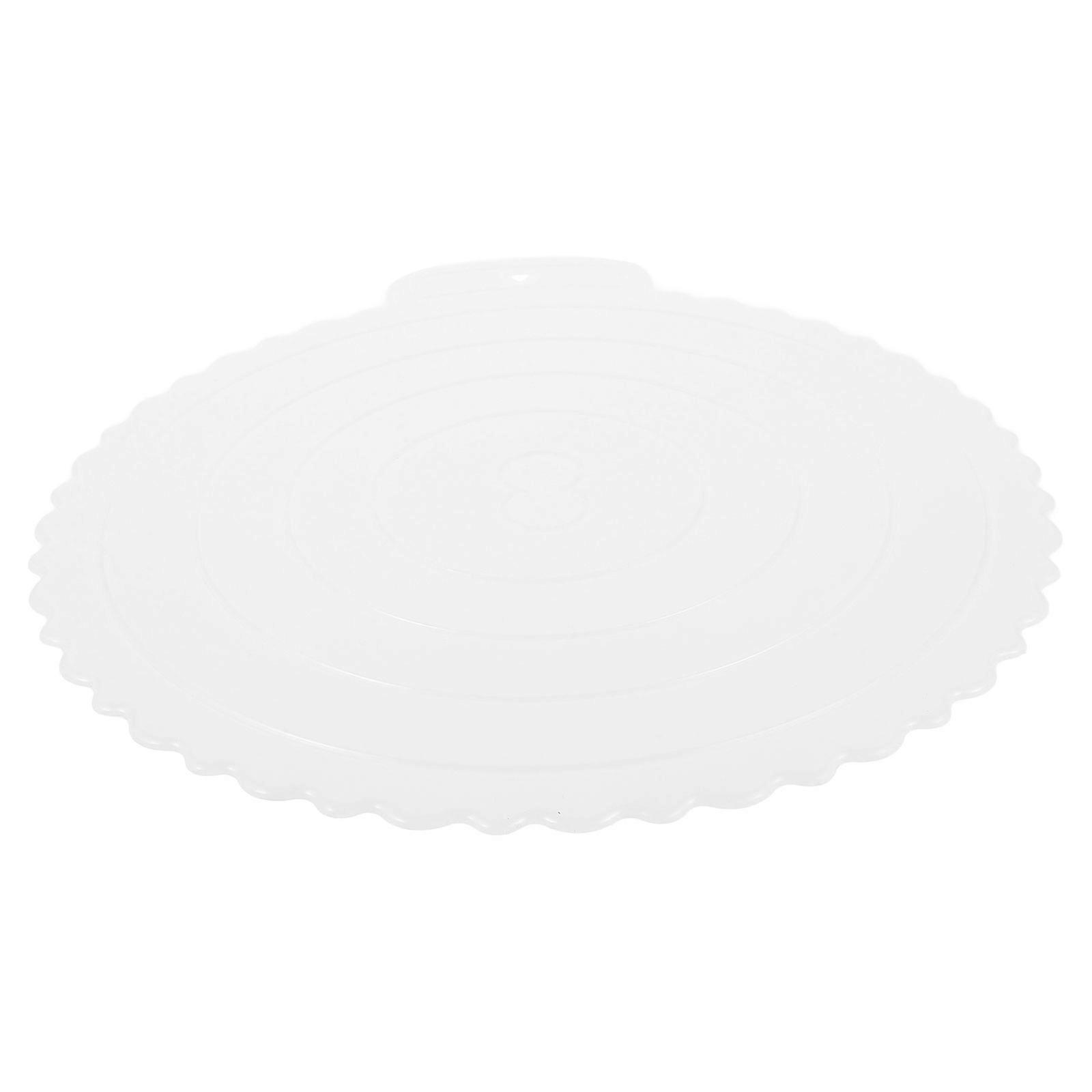 Reusable Cake Board for Serving Thickened Round White Dessert Tray
