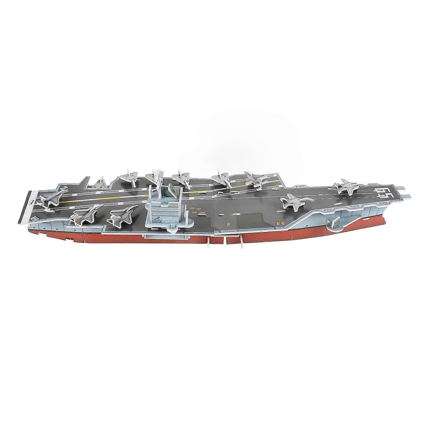 Aircraft Carrier 3D Model Puzzle for Kids Playing with Creative Kit
