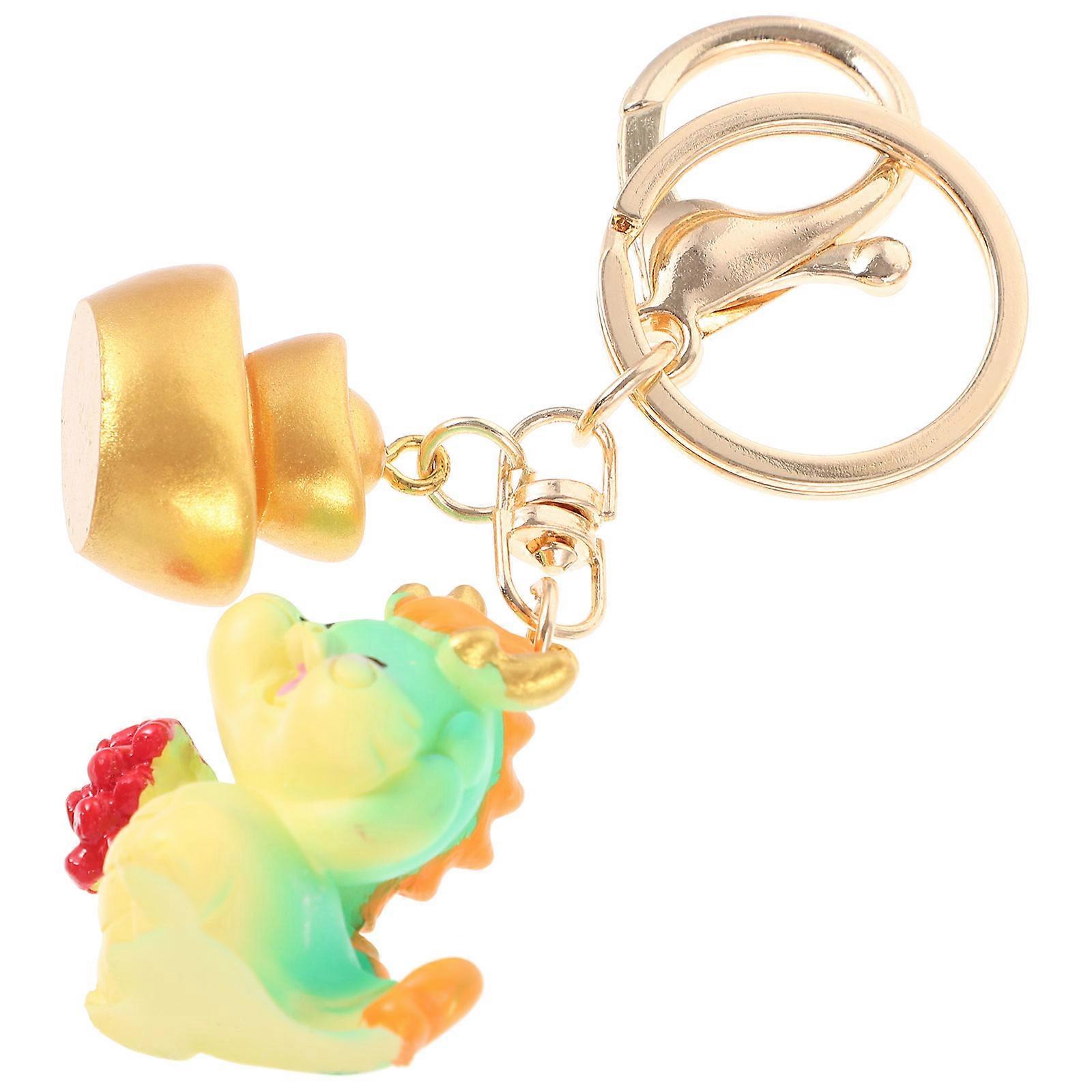 Adorable Dragon Keychain Decor for New Year with Cartoon Keychain