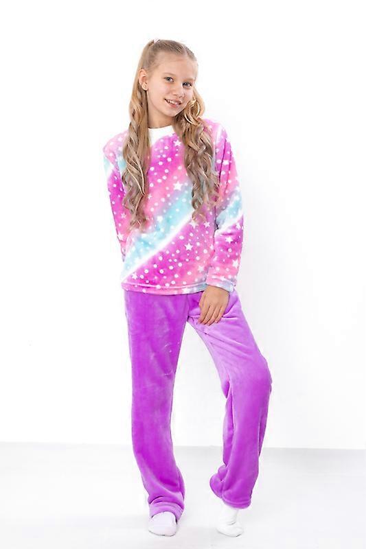 Warm Pajama Set for Girls – Soft Touch & Colorful Design,, Winter,  HC 6079-035-2