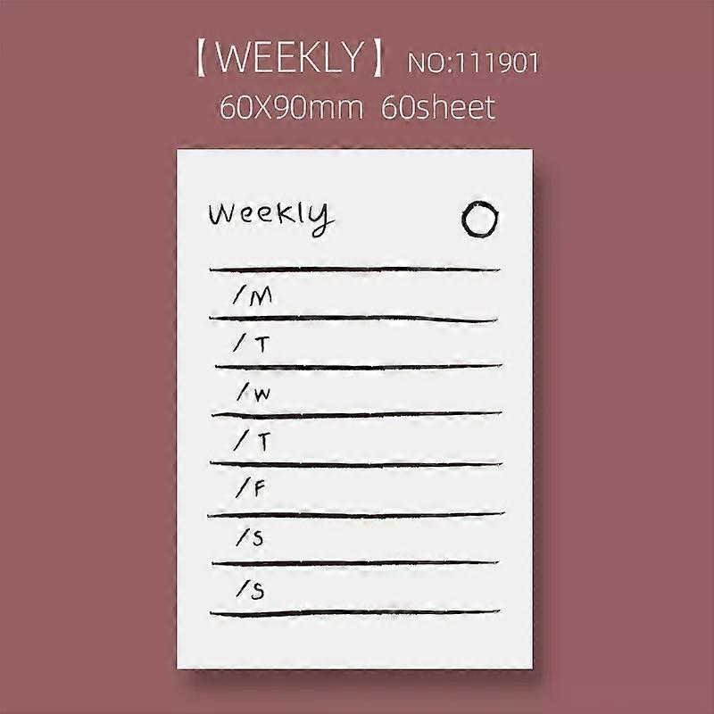 Ins Simple Style Wishlist Sticky Notes Student To Do List Weekly Plan Memo Pad Paper Notepad N Times Paste School Stationery