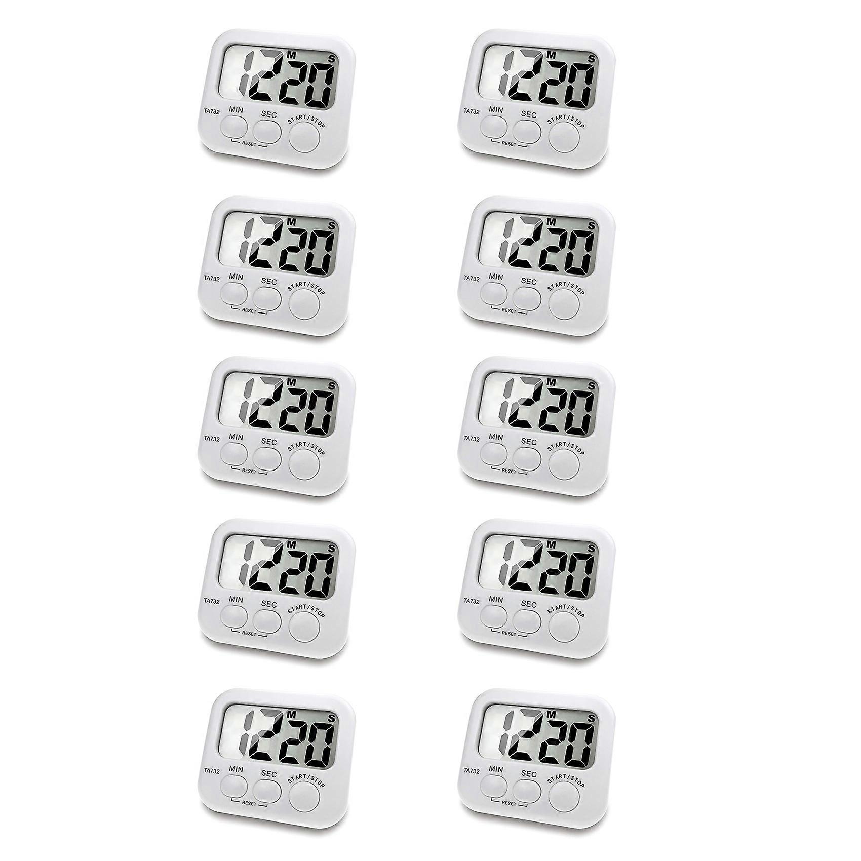 10X Digital Kitchen Timer, Large Screen Large Font Display, Magnetic Back Cooking Timer, Loud Alarm