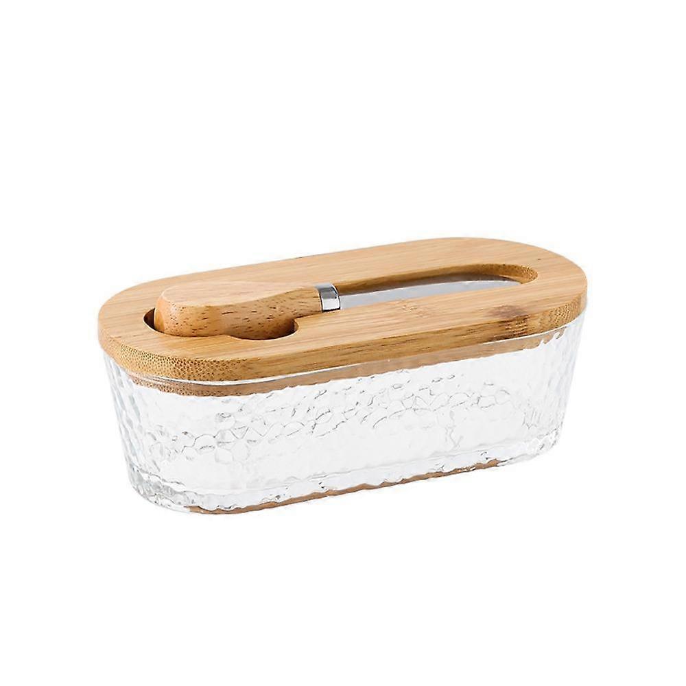 Visible Butter Container Oval Shape Butter Plate Durable Butter Tray  Baking