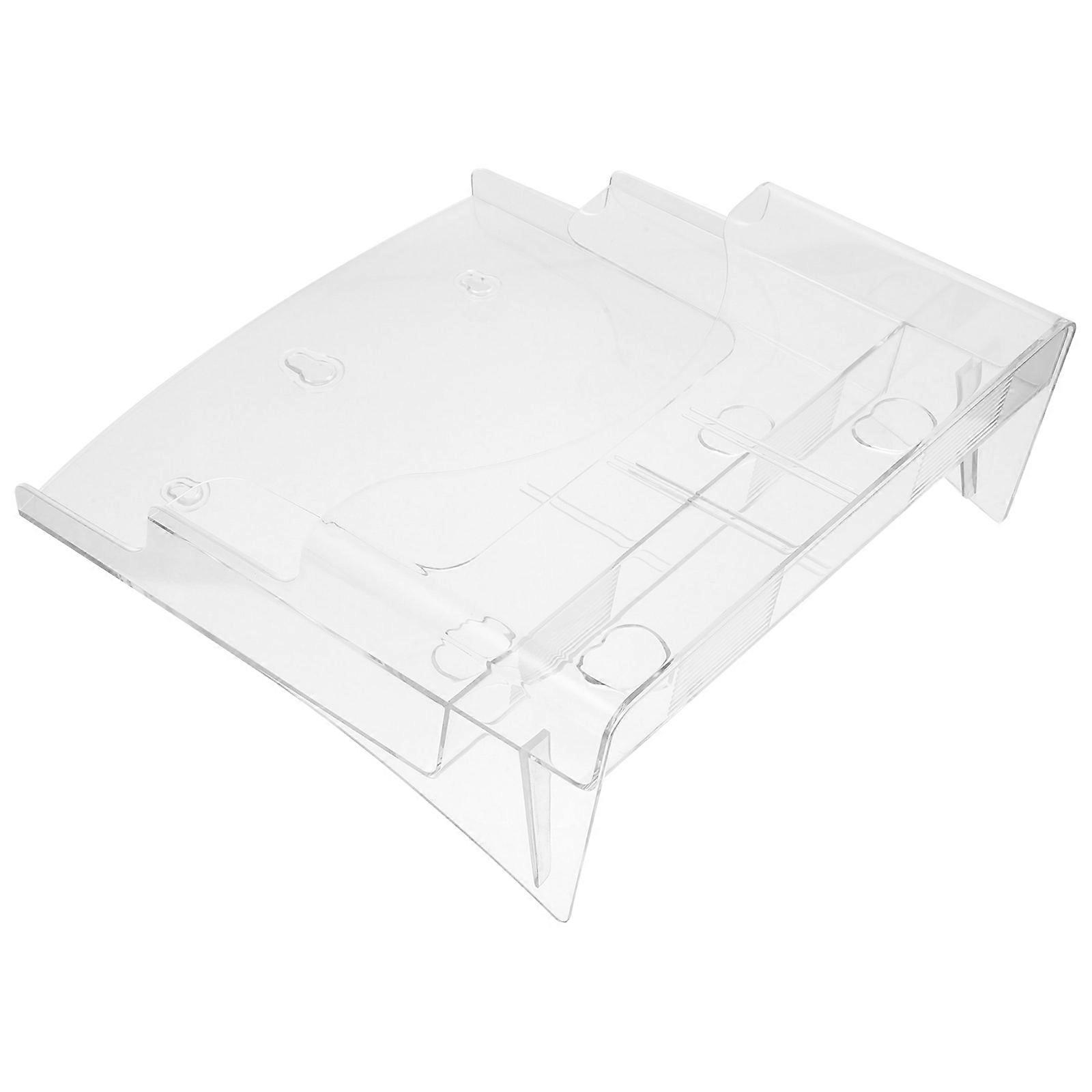 Transparent Acrylic Display Rack for Document Storage 1 Piece Wall Mounted Organizer