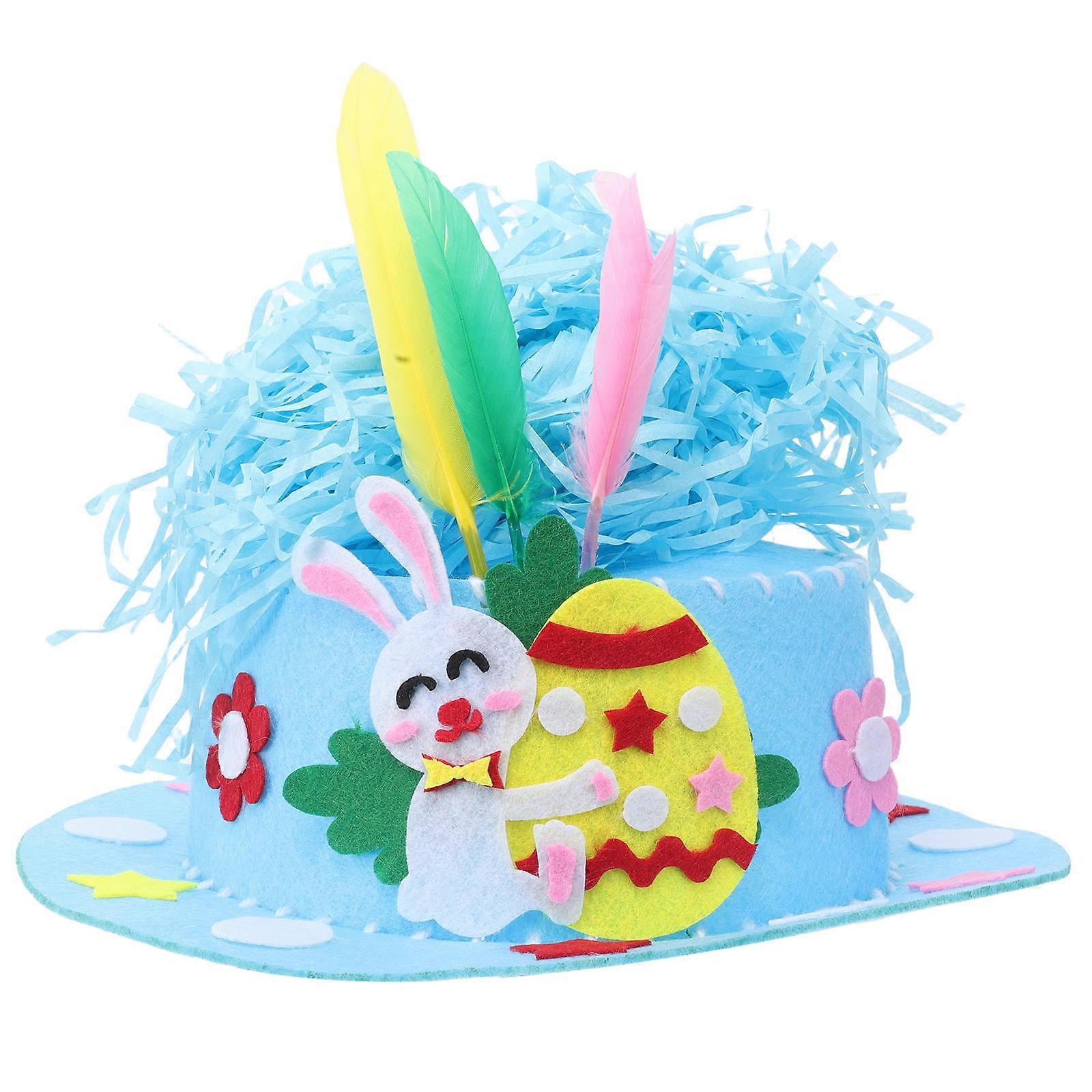Easter Craft Kit for Kids Bonnet Hat DIY Handmade Accessories 1Set