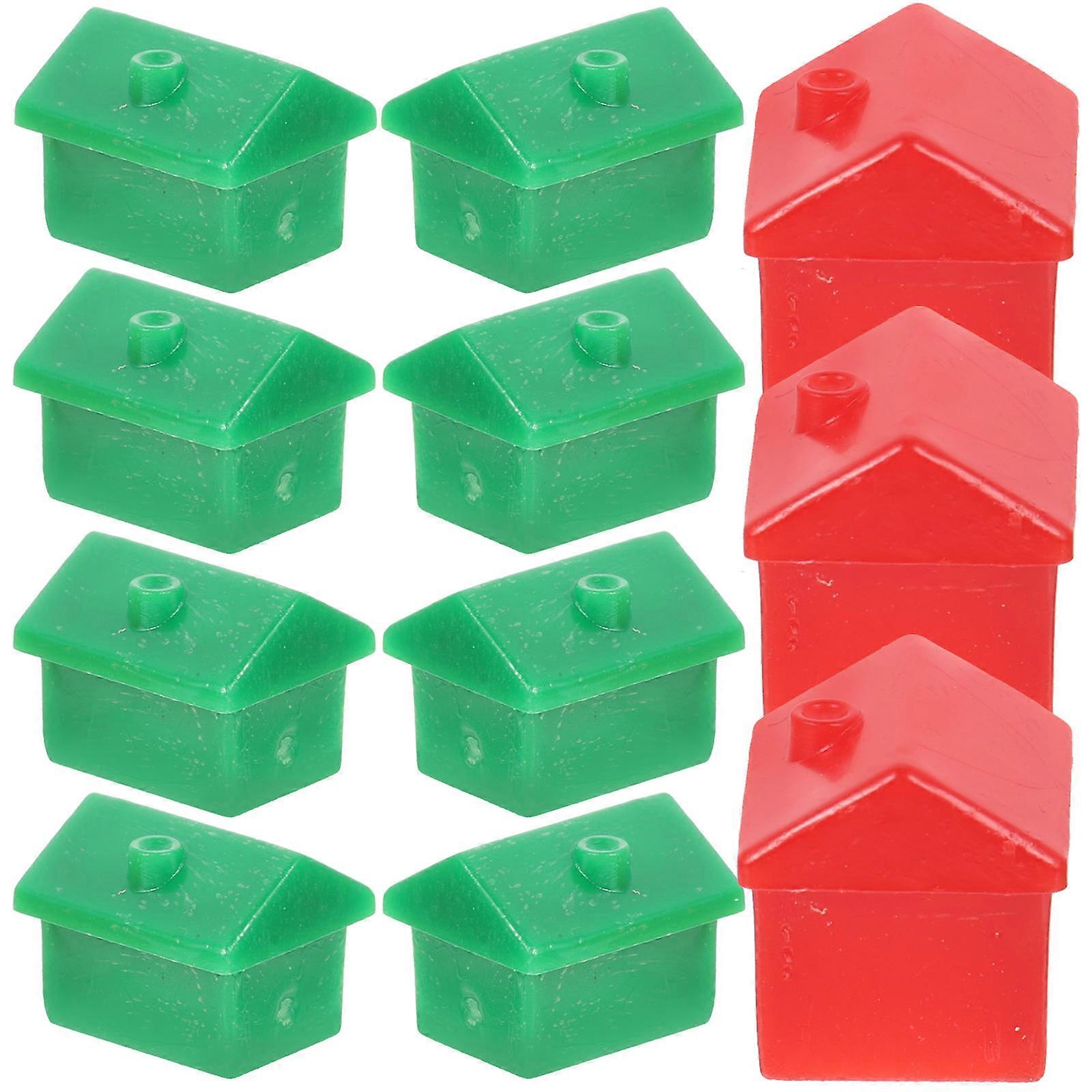 Board Game Hotel Plastic Pieces for Game Replacement 2Sets Assorted Color